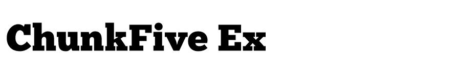Chunk Five Ex font
